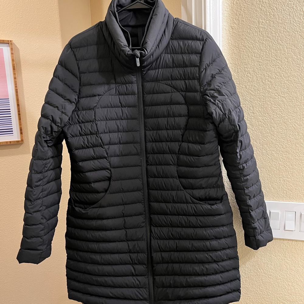 Lululemon long pack it down jacket